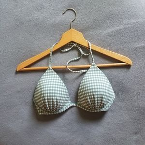 Shade and Shore checkered swim top.